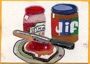 Peanut Butter & Jelly Sandwich Jean M Lang Middleton WI collage